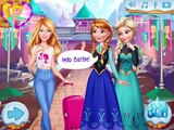 Disney frozen princess elsa anna and barbie dress up games for girls