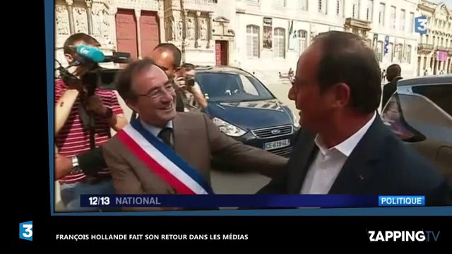 François Hollande fait sa première apparition publique et tacle Jean-Luc Mélenchon (Vidéo)