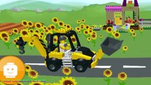 Y animación coche dibujos animados Ciudad excavador para Niños camión vídeo Lego Thors