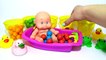 Baby Doll Bath Time Gumball M&M's Orbeez Learn Colors Finger Family Song Nursery Rhymes for babies