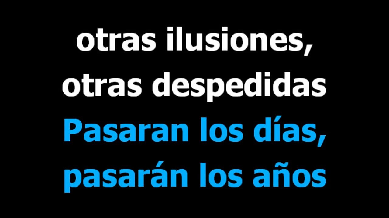 Olvidarte nunca  - Lucero -  Karaoke  - Letra
