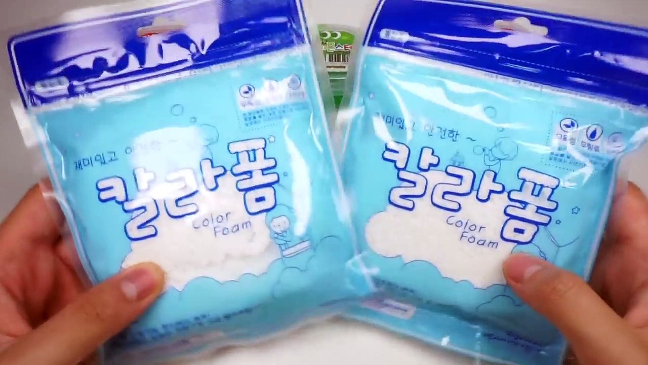 How to make Color Hand Finger Slime Clay Foam