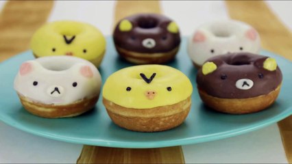 Un et un à un un à argile dans polymère tutoriel Rilakkuma donut |