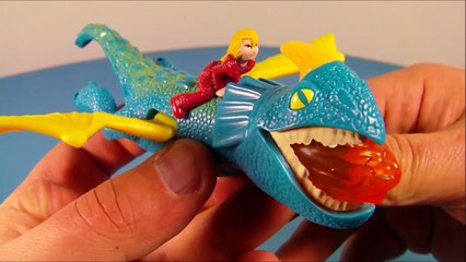 new HOW TO TRAIN YOUR DRAGON 2 SET OF 8 McDONALDS HAPPY MEAL MOVIE TOYS VIDEO REVIEW