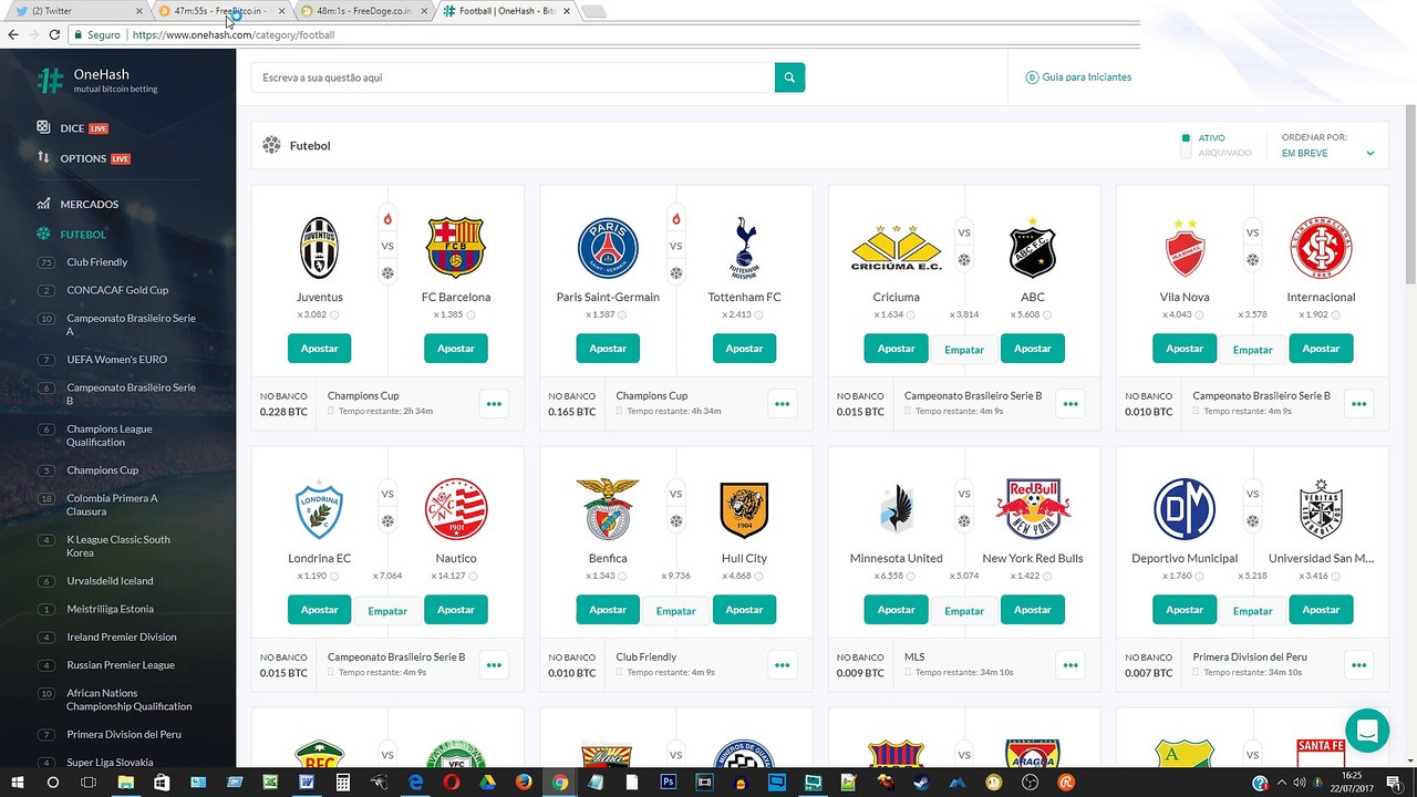 Onehash site de apostas com bitcoin