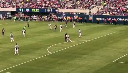 Gol de Neymar ante la Juventus en Nueva York