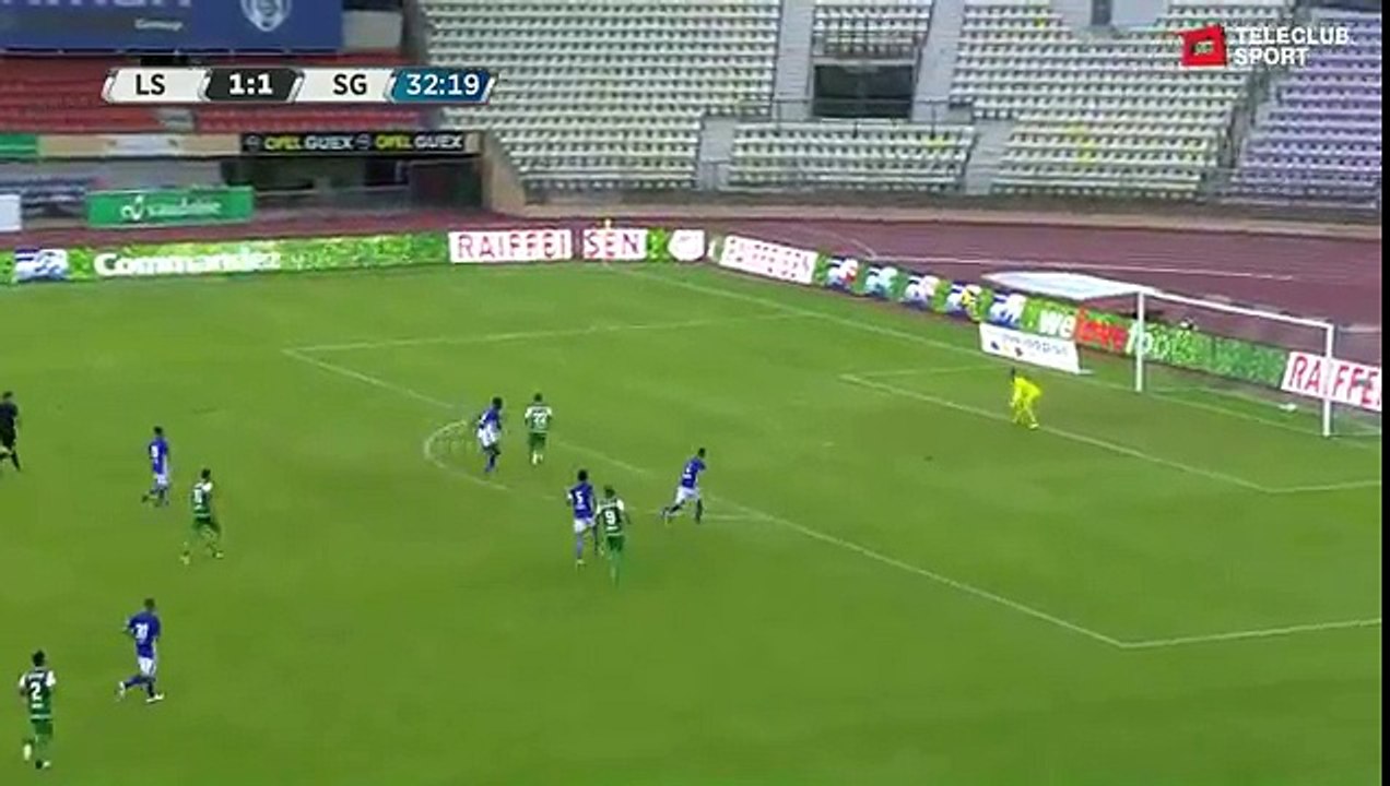 Lausanne 1:2 Sankt Gallen (Swiss Super League 22 July 2017)