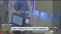 Man linked to several robberies across the Valley