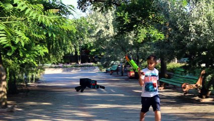 Minecraft In Real Life-Nerf War For Survival
