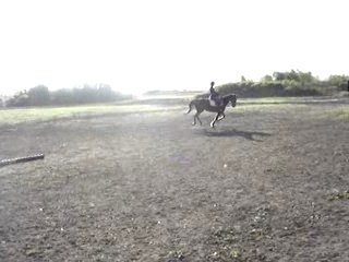 Lenbe et moi au galop