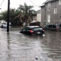 New Orleans Street Submerged After Torrential Rain
