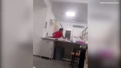 People desperately hide in hospital following Turkey earthquake