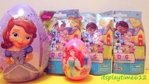 Des œufs géant Princesse jouets Kinder surprise chupa chups surprise disney doc mcstuffins minni