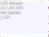 Dell Y38c6 Replacement LAPTOP LCD Screen 133 WXGA HD LED DIODE Substitute Replacement