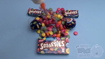 The Baby Big Mouth Show! Best of Learn Colours with Surprise Eggs and a Smarties Rainbow!
