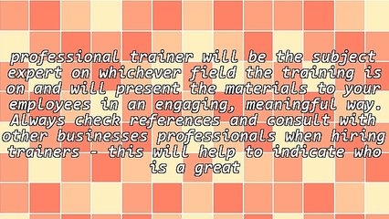 How to Train a Small Business Staff