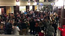 Anti Trump protester tackled while delivering speech in the Ohio Union
