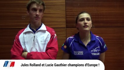 Lucie Gauthier et Jules Rolland en or !