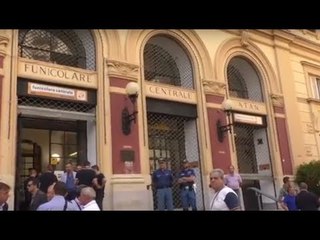 Napoli - Riapre la Funicolare Centrale: corsa inaugurale (22.07.17)