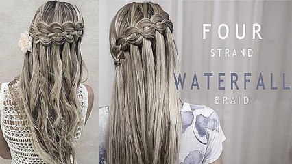 Easy Hairstyle Tutorial Waterfall Braid
