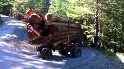 Jalur Ekstrim dengan Muatan Super Besar .. Ngeri Lihat Keberanian Sopir Truk Kontainer