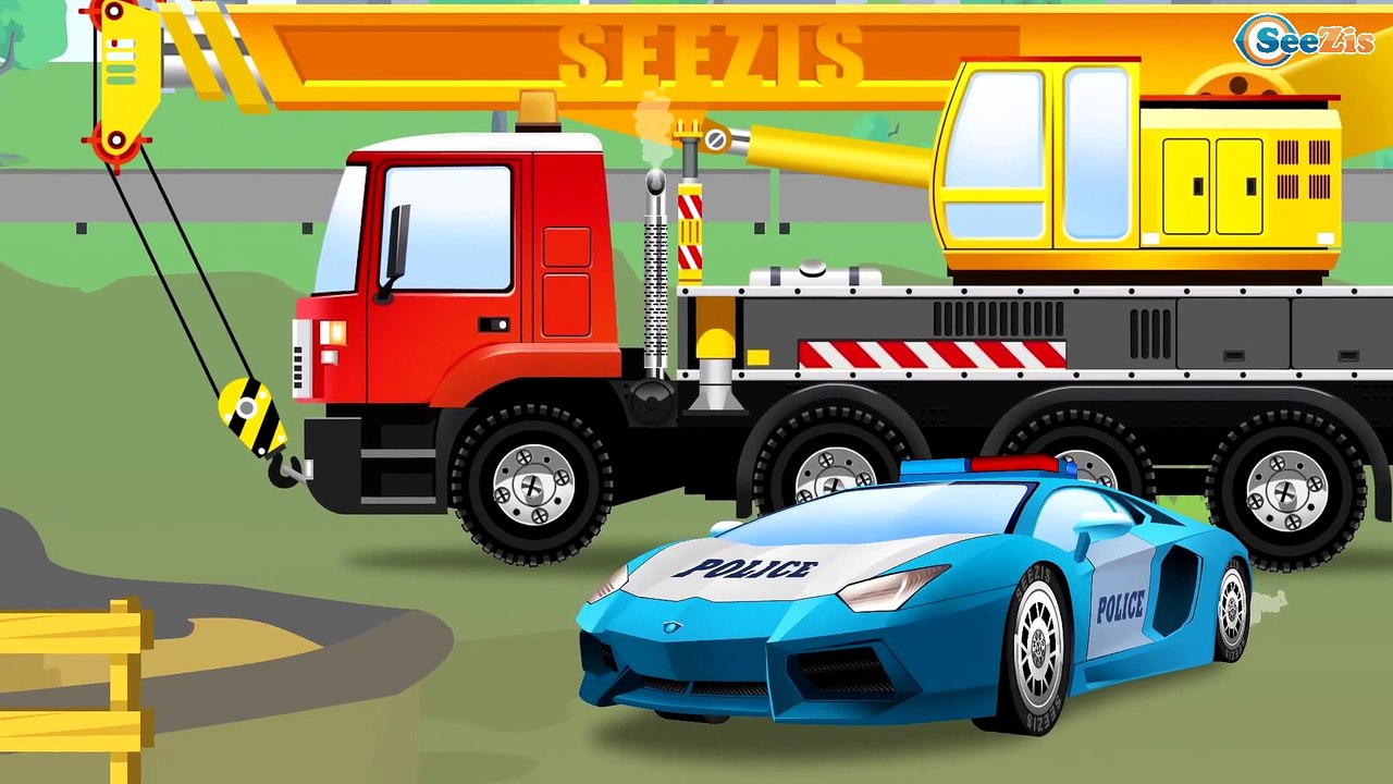Real Trucks And Monster Truck Chase - Video For Kids