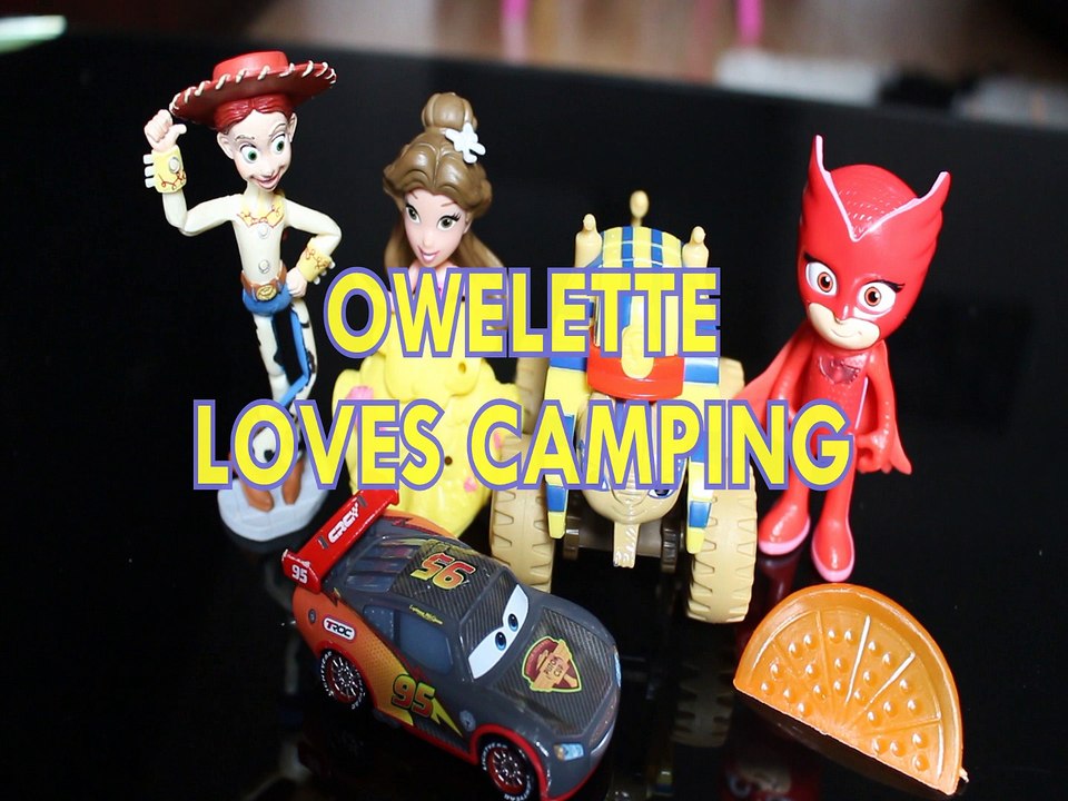 OWLETTE LOVES CAMPING JESSIE TOY STORY 3 PRINCESS BELLE SPHINX TRUCK LIGHTENING MCQUEEN Toys BABY Videos PJ MASKS, DISNE
