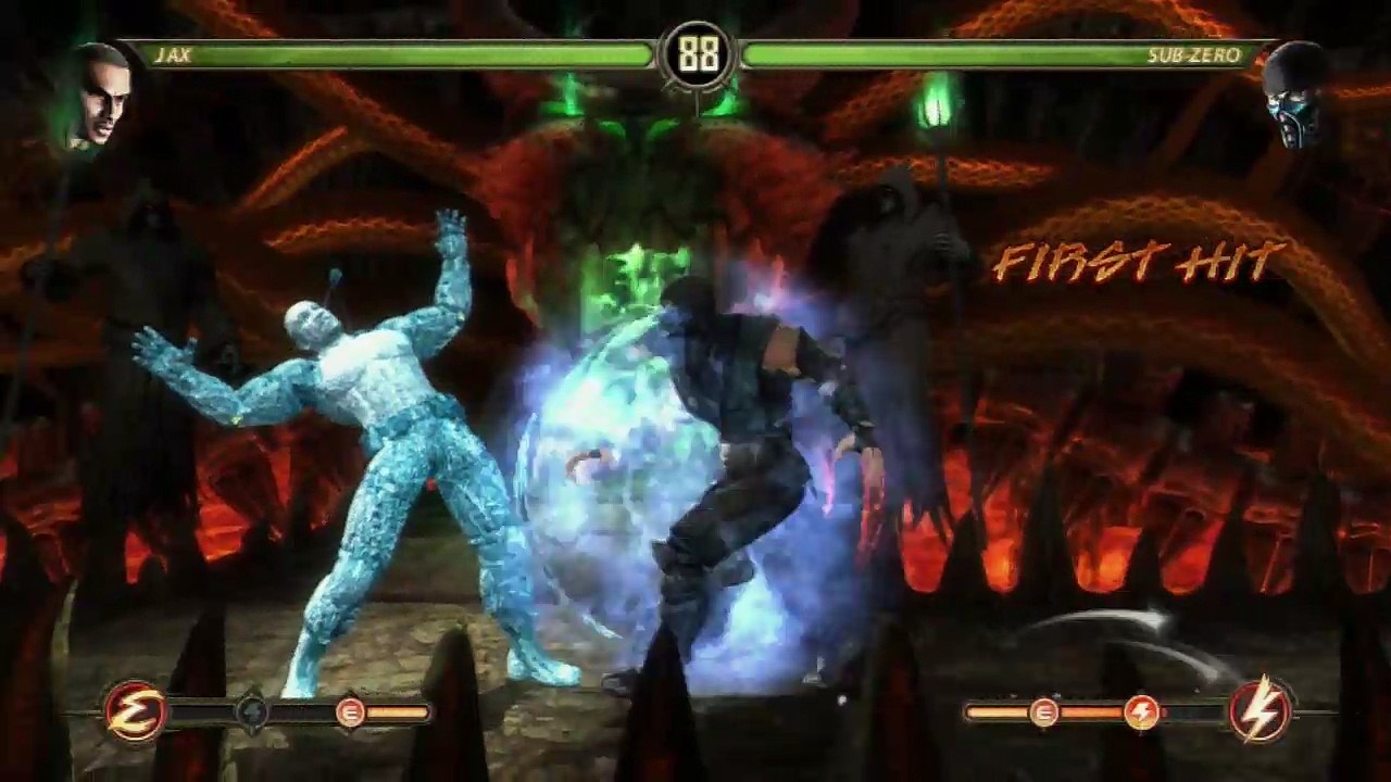 JAX VS SUB ZERO  ONE-ON-ONE FIGHT