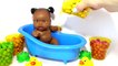 Learn Colors Baby Doll Bath Time Potty Training Nursery Rhymes Finger Family Song For Children