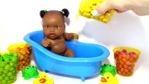 Learn Colors Baby Doll Bath Time Potty Training Nursery Rhymes Finger Family Song For Children