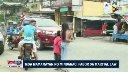 Mga mamamayan ng Mindanao, pabor sa Martial Law