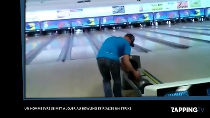 Ivre, il réalise un strike surprenant au bowling (vidéo)