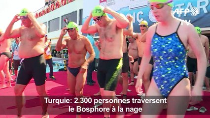 Turquie: 2.300 personnes traversent le Bosphore à la nage