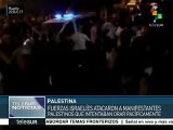 Jerusalén: ejército israelí reprime manifestación pacífica palestina