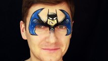 Facile homme chauve-souris masque maquillage tutoriel par