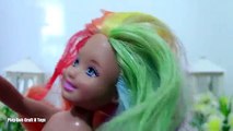 Play Doh Barbie Dolls Rainbow Dash Pinkie Pie Applejack Rarity Fluttershy Twilight Sparkle