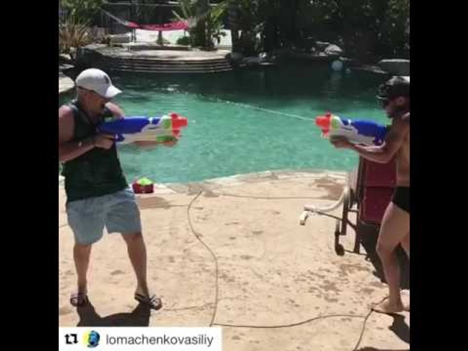 Boxing Superstar Vasyl Lomachenko Relaxing Away...