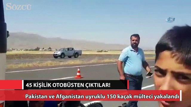 Yolcu otobüsünde 150 kaçak yakalandı