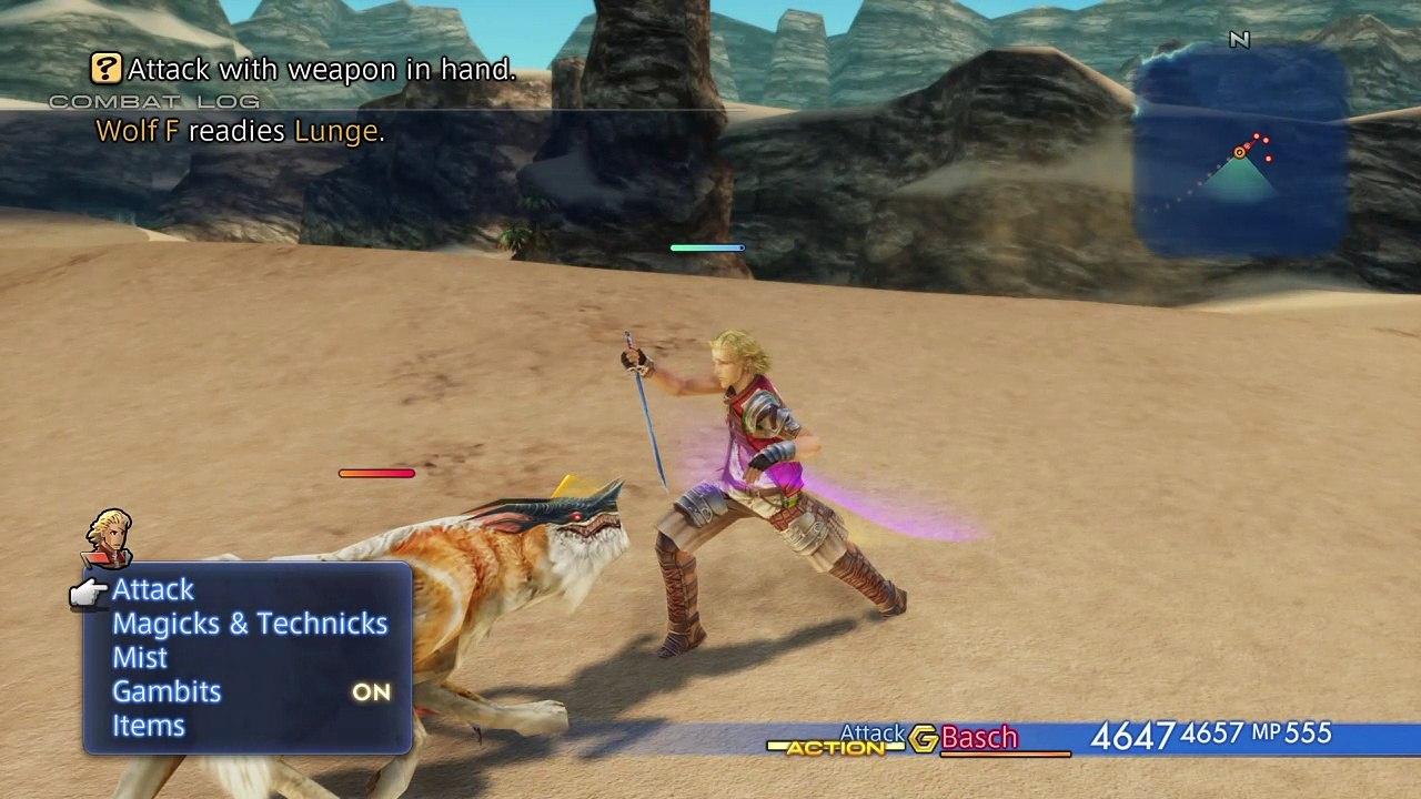 Basch Ninja Sword Moveset