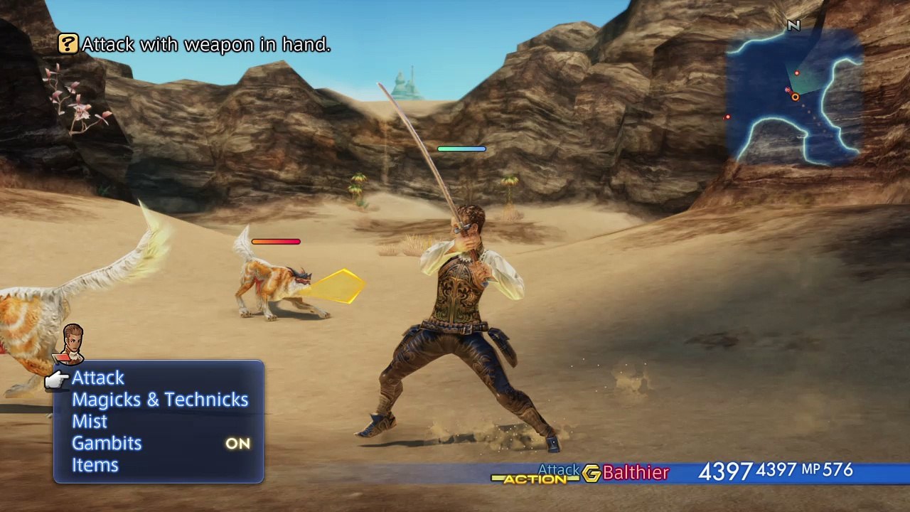 Balthier Katana Moveset