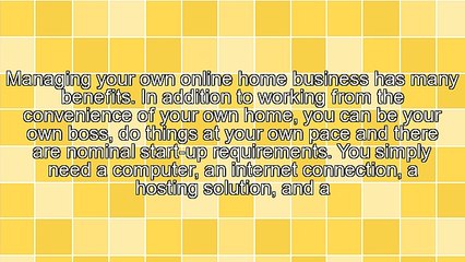 How To Make Your Online Home Business More Effective