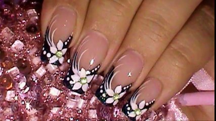 Formal Event Black & White Nail Art Design Tutorial