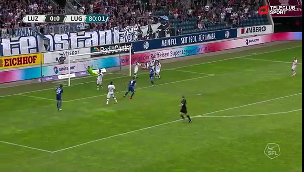 Luzern 1:0 Lugano (Swiss Super League 23 July 2017)