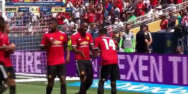 Lingard Goal HD - Real Madrid vs Manchester United 0-1 - ICC 2017