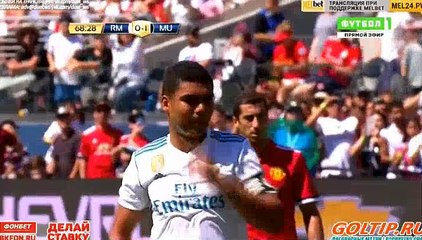Casemiro Goal HD - Real Madrid 1-1 Manchester United 24.07.2017 HD