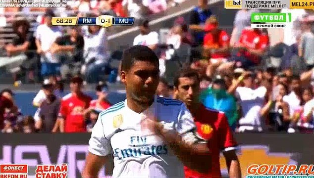 Casemiro Goal HD - Real Madrid 1-1 Manchester United 24.07.2017 HD