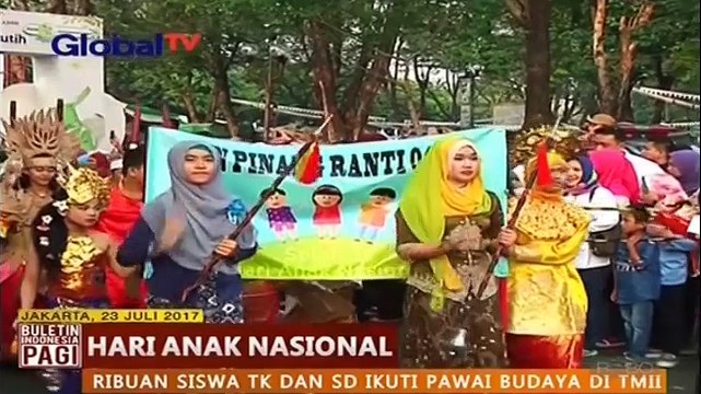 Peringati Hari Anak Nasional, Ribuan Siswa TK dan SD Ikuti Pawai Budaya di TMII