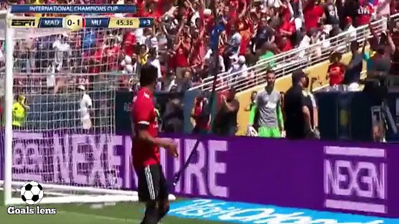 Real madrid vs manchester united 1-2  (1-1) - penalties - Goals and highlights - International Champions Cup 23-7-2017