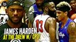 James Harden FOOLIN in Drew League DEBUT w/ Chris Paul Watching!! Game Gets HEATED at The End!!