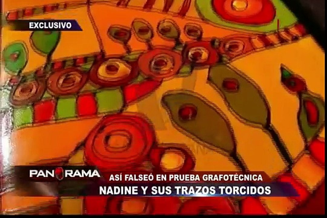 Nadine y sus trazos torcidos: Así falseó letra en prueba grafotécnica